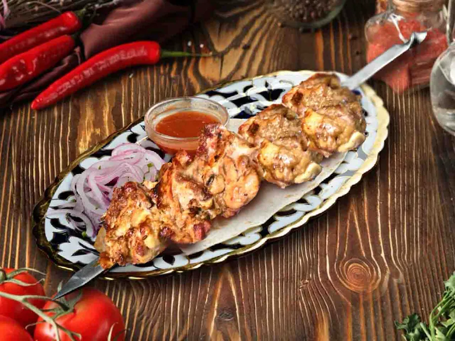Шашлык из куриных бедёр