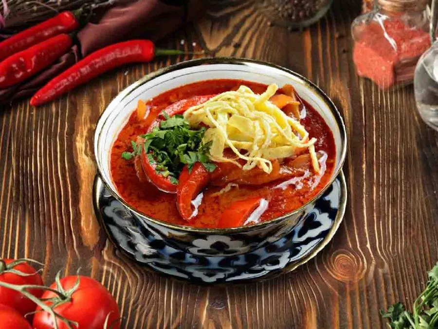 Солянка с курицей